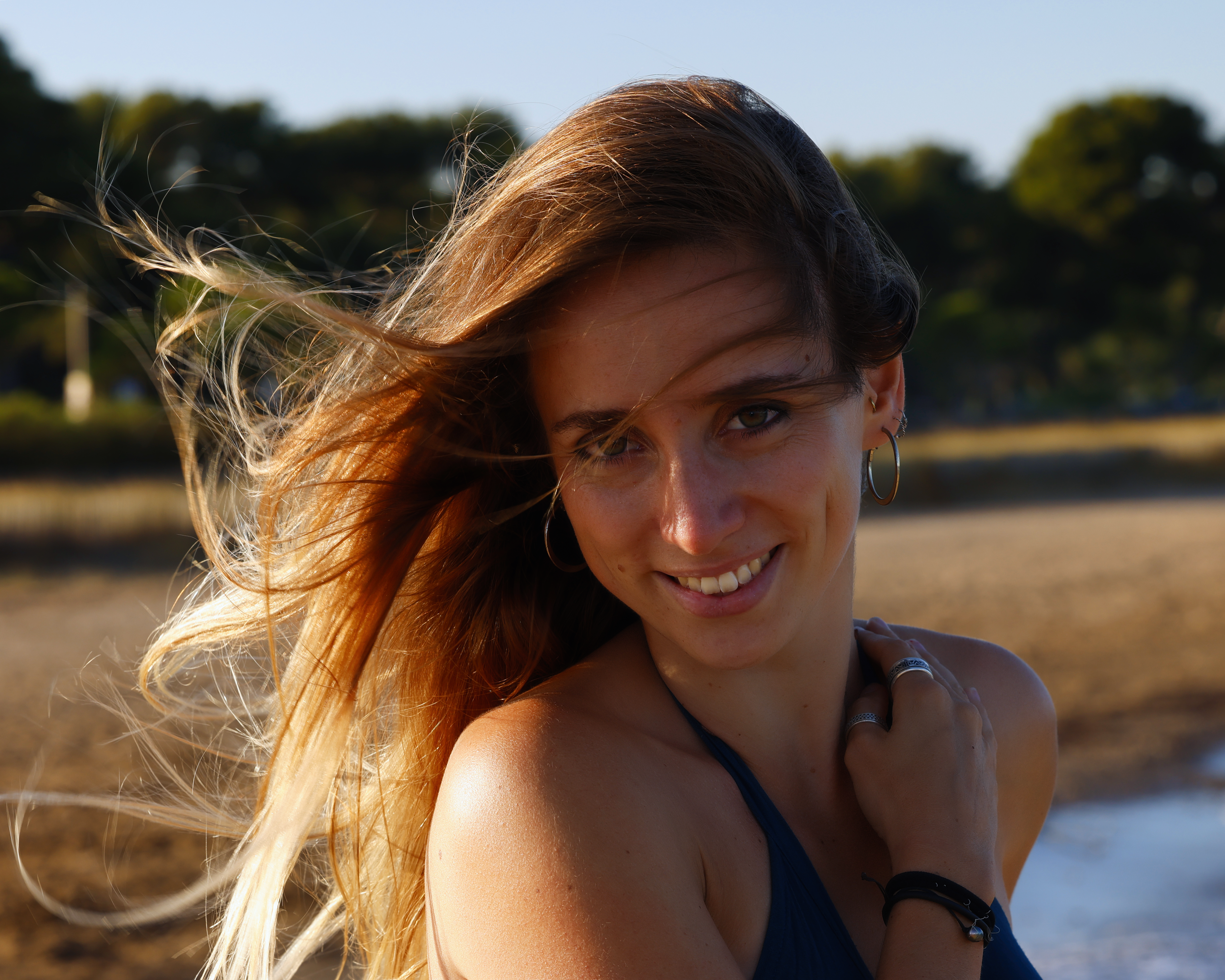 Portrait de Margaux en bord de mer