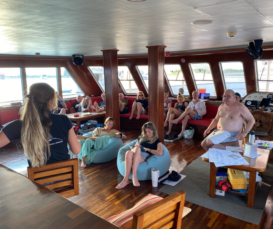Margaux Le Brun en conférence aux Maldives