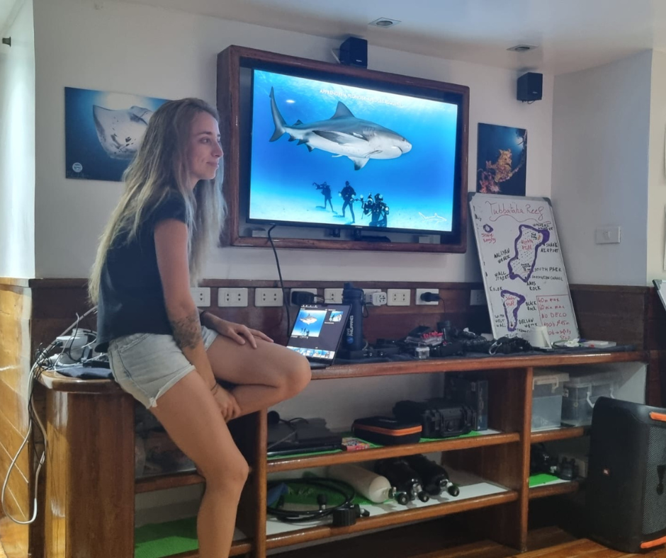 Margaux Le Brun en conférence à Tubbataha